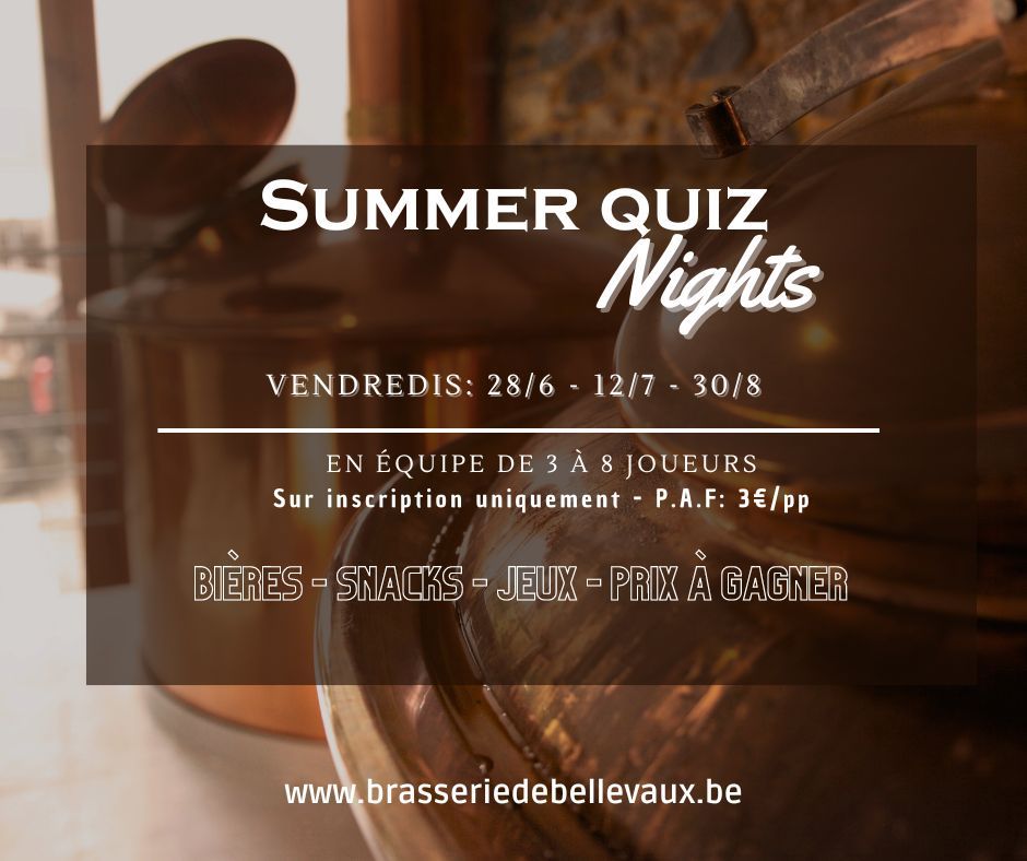Summer quiz nights