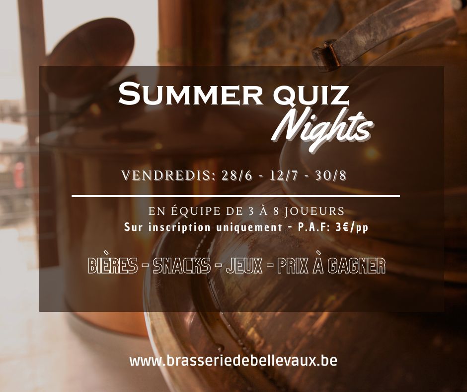 Summer quiz nights